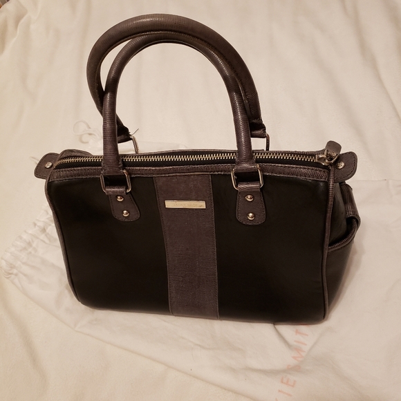 Vintage Jackie Smith Argentina Calf Skin Leather Bag Satchel Handbag Purse - Picture 9 of 16